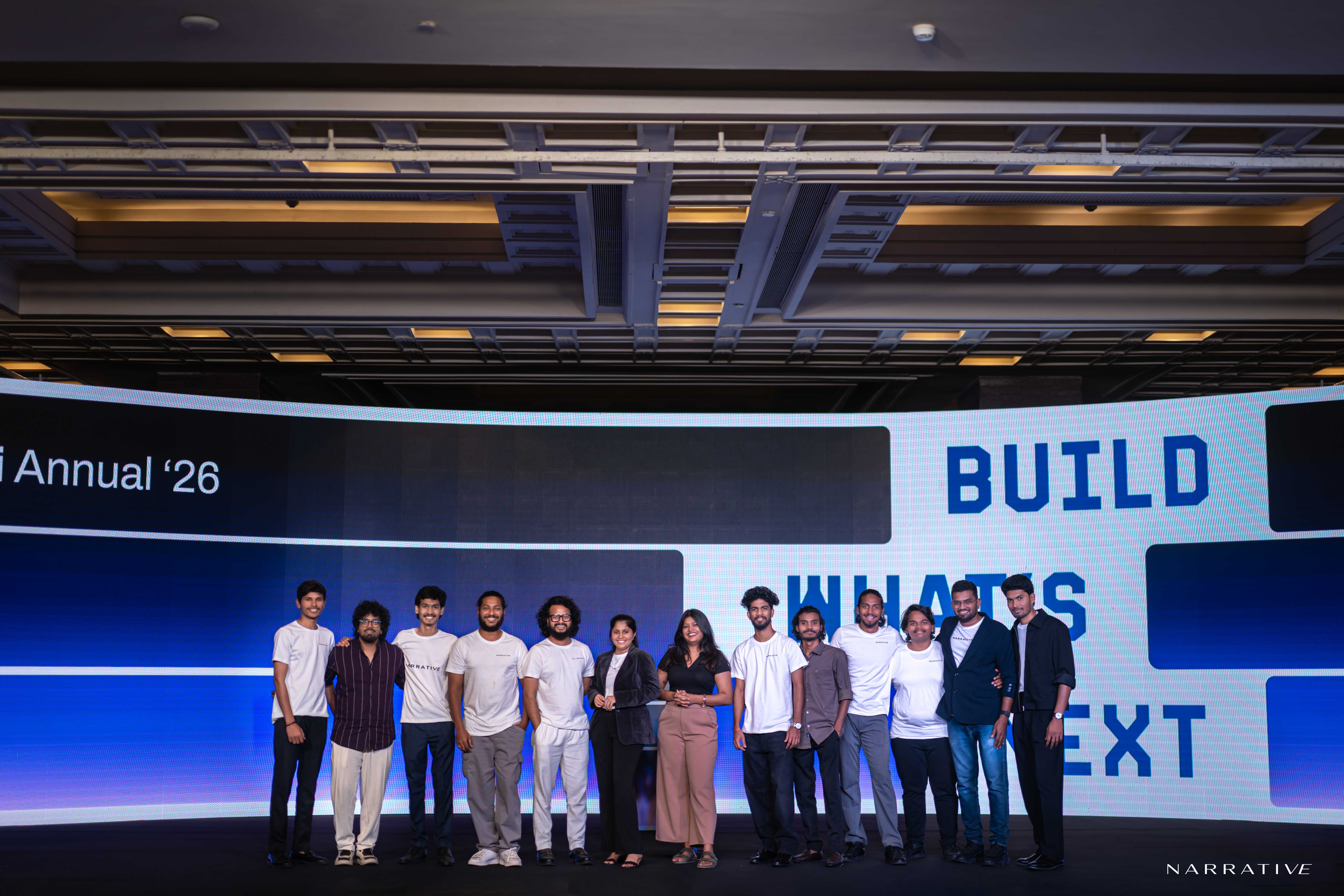 Narrative production team at AI Boomi Annual 2026 conference